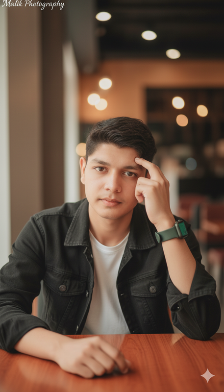 Hyper-Realistic Outdoor Café Portrait Generator